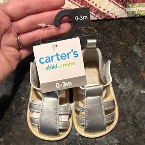 Child of Mine Silver Infant Sandals